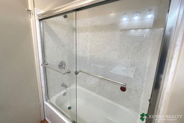 Bathroom, Glass Shower, Interior, Marble Walls