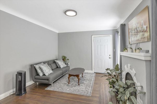 Fireplace, Interior, Wood Texture Flooring