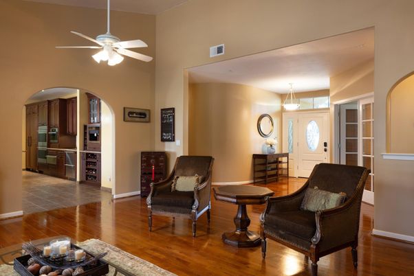 Interior, Kitchen, Pendant Lights, Stainless Steel Appliances, Wood Texture Flooring