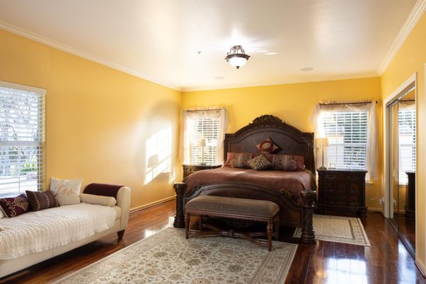 Bedroom, Interior, Wood Texture Flooring