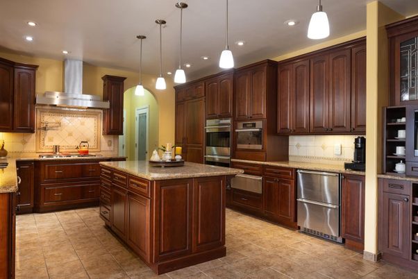 Interior, Kitchen, Pendant Lights, Recessed Lighting, Stainless Steel Appliances