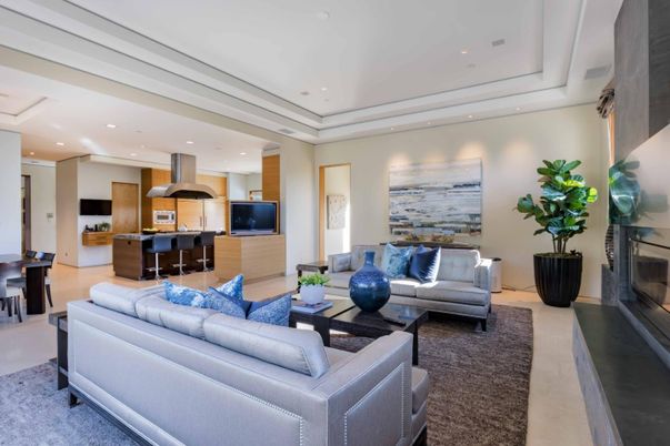 Interior, Kitchen, Living room, Recessed Lighting