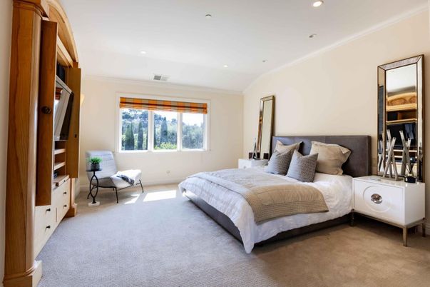 Bedroom, Interior, Recessed Lighting