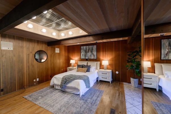 Bedroom, Interior, Wooden Beams, Wooden Ceilings, Wood Texture Flooring, Wooden Walls