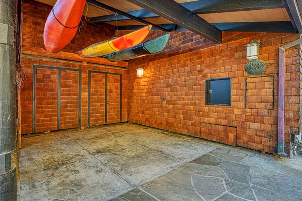 Interior, Stone Walls, Wooden Beams