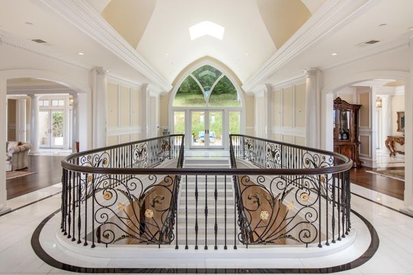 Interior, Marble, Recessed Lighting, Wood Texture Flooring