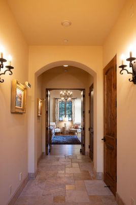 Bedroom, Chandelier, Interior, Recessed Lighting