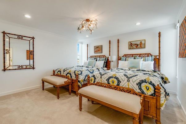 Bedroom, Chandelier, Interior, Recessed Lighting