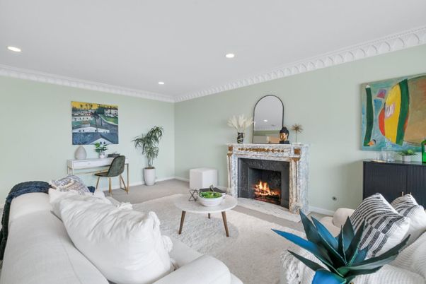 Fireplace, Interior, Living room, Recessed Lighting