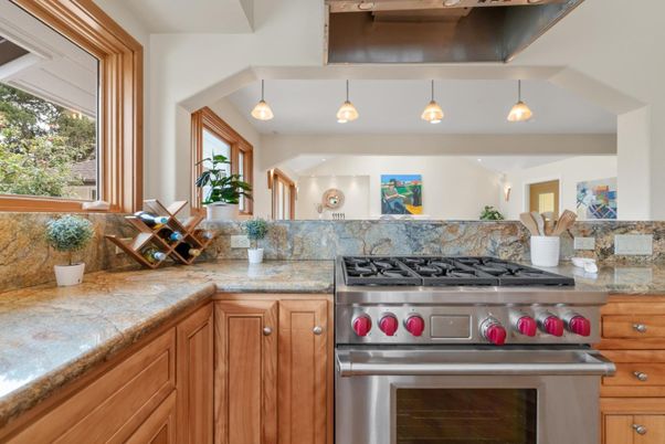 Interior, Kitchen, Pendant Lights, Stainless Steel Appliances