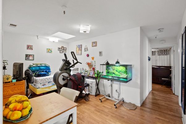 Fitness Equipment, Home Office, Interior, Wood Texture Flooring