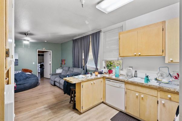 Interior, Kitchen, Living room, Wood Texture Flooring