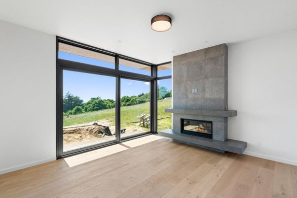 Empty room, Fireplace, Interior, Wood Texture Flooring