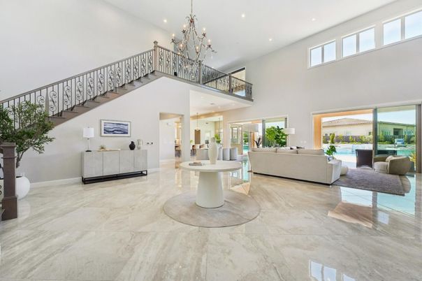 Chandelier, Interior, Living room, Marble, Recessed Lighting