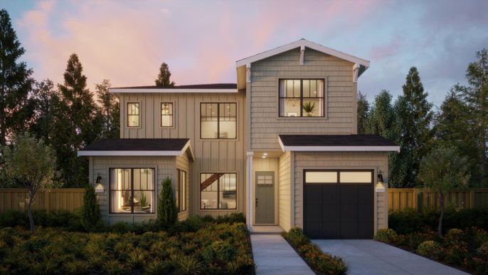 Attached, Exterior, Facade, Farmhouse