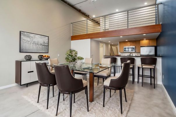 Dining room, Interior, Kitchen, Recessed Lighting