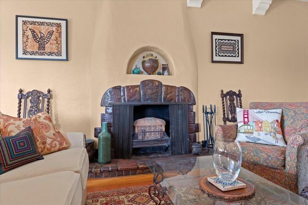 Fireplace, Interior, Wood Texture Flooring