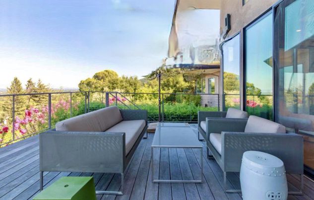 Exterior, Wood Texture Flooring