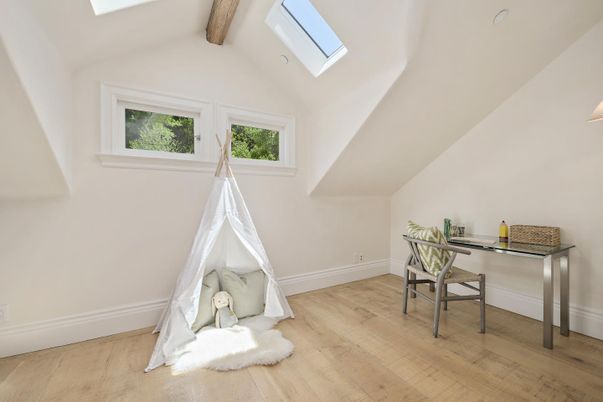 Home Office, Interior, Wooden Beams, Wood Texture Flooring