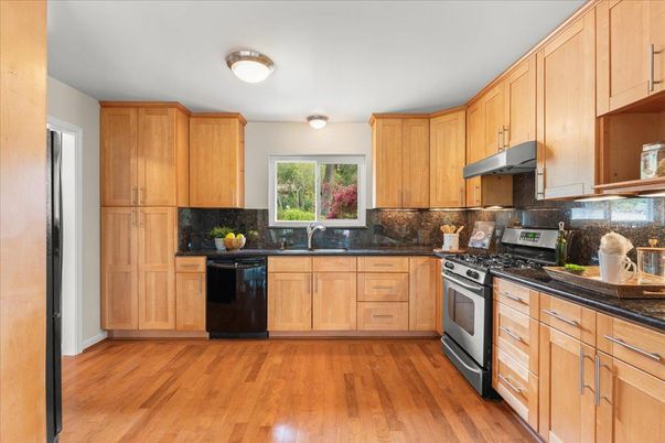 Interior, Kitchen, Wood Texture Flooring