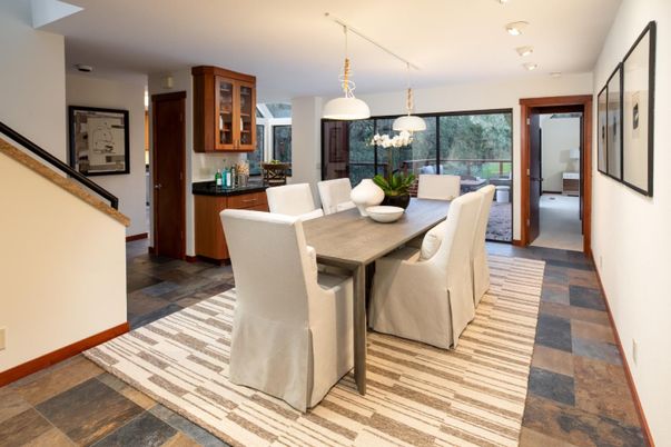 Dining room, Interior, Pendant Lights, Recessed Lighting