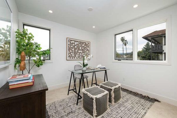Home Office, Interior, Recessed Lighting