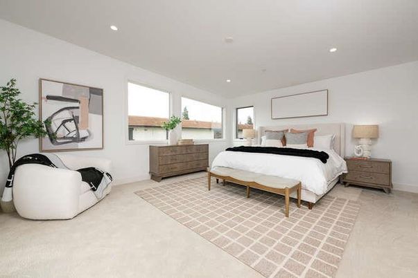 Bedroom, Interior, Recessed Lighting