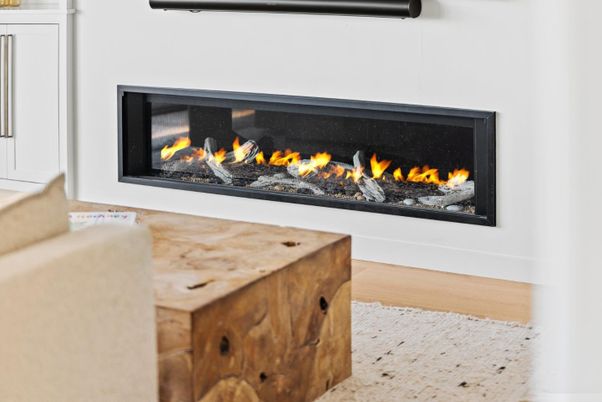 Fireplace, Interior, Wood Texture Flooring