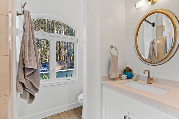 Bathroom, Interior, Wood Texture Flooring