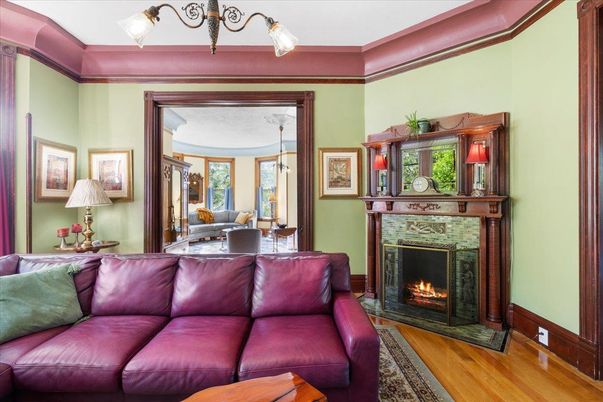 Fireplace, Interior, Living room, Wood Texture Flooring
