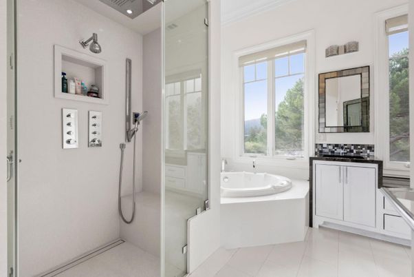 Bathroom, Glass Shower, Interior