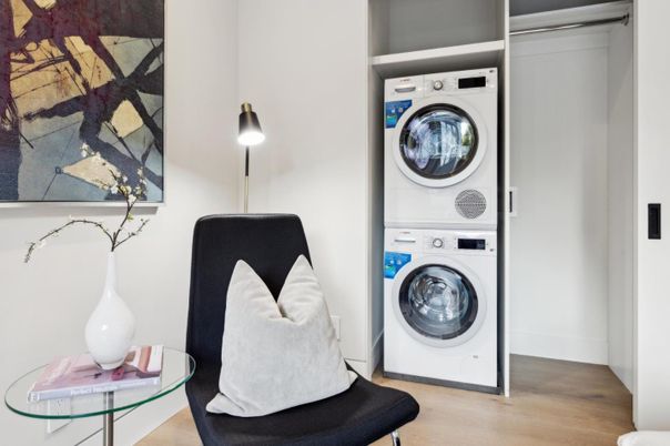 Interior, Utility Closets, Washer, Wood Texture Flooring