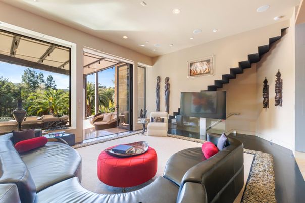 Interior, Living room, Recessed Lighting