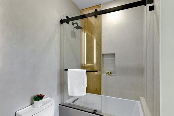 Bathroom, Glass Shower, Interior