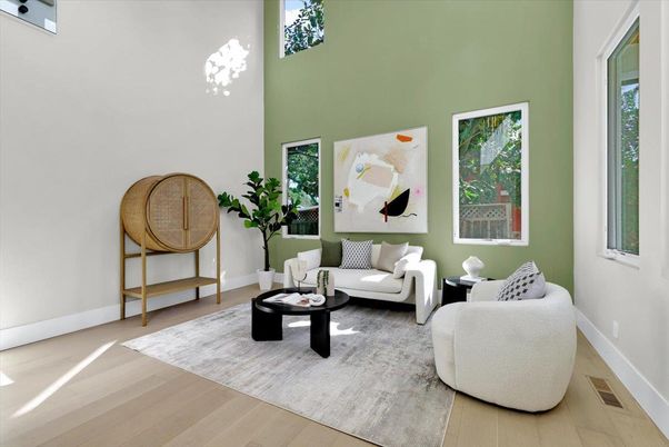 Interior, Living room, Pendant Lights, Wood Texture Flooring