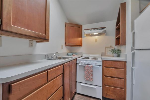 Interior, Kitchen, Wood Texture Flooring