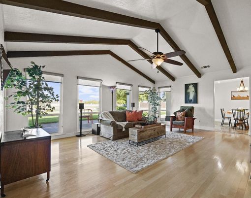 Interior, Living room, Wooden Beams, Wood Texture Flooring