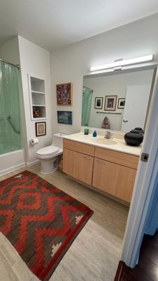 Bathroom, Dual Sink Vanities, Glass Shower, Interior