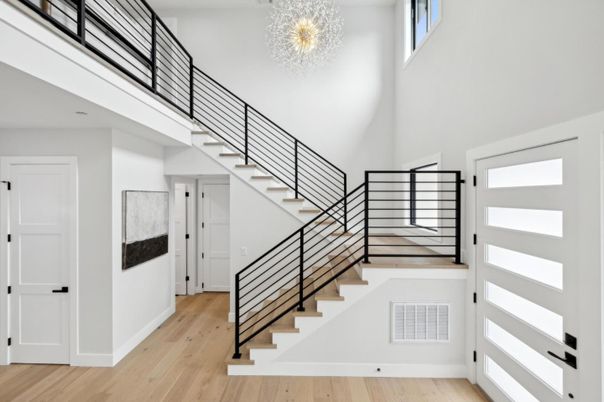Chandelier, Interior, Wood Texture Flooring