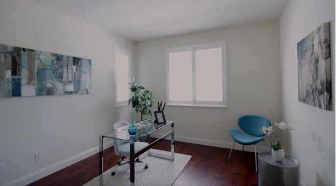 Home Office, Interior, Wood Texture Flooring