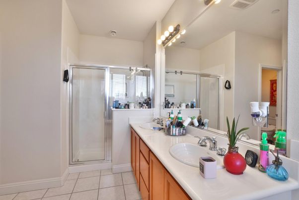 Bathroom, Dual Sink Vanities, Glass Shower, Interior
