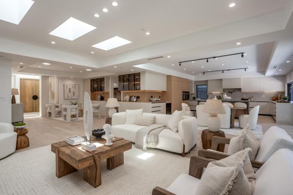 Dining room, Interior, Kitchen, Living room, Recessed Lighting, Stainless Steel Appliances