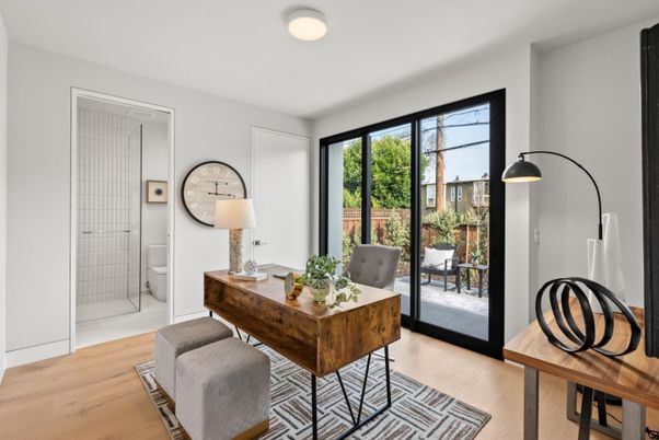 Home Office, Interior, Wood Texture Flooring