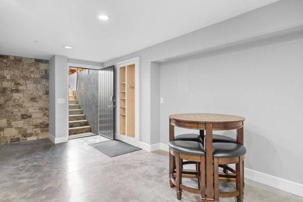 Interior, Recessed Lighting, Stone Walls