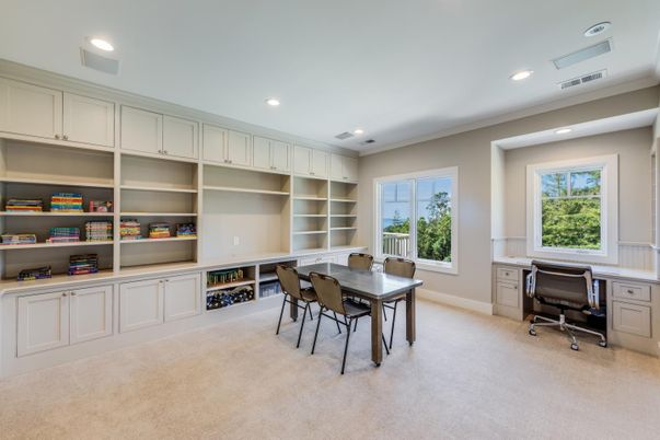 Home Office, Interior, Recessed Lighting