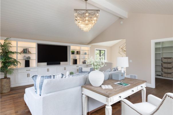 Chandelier, Interior, Living room, Wood Texture Flooring