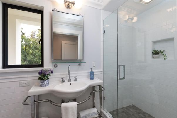 Bathroom, Glass Shower, Interior
