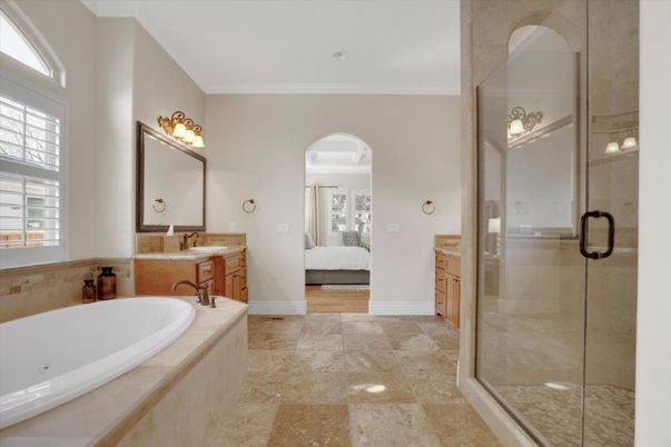 Bathroom, Bedroom, Glass Shower, Interior