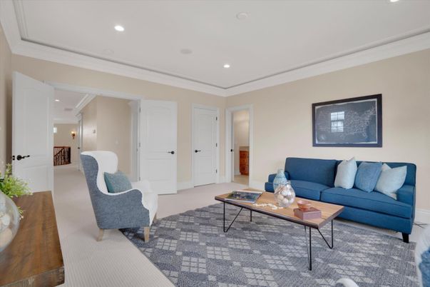 Interior, Living room, Recessed Lighting