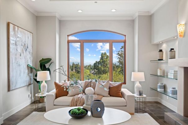 Interior, Living room, Recessed Lighting